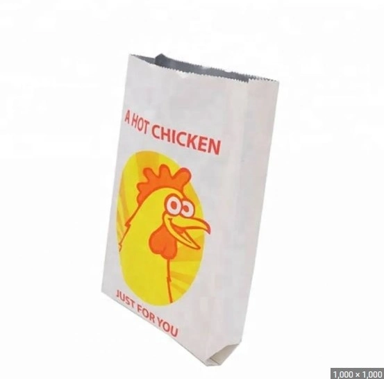 Disposable Food Grade Aluminum Foil Lined Kraft Paper Bag for Hot Food