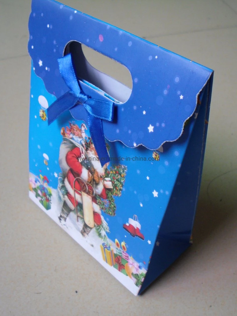 Paper Gift Bag with Die-Cut Handle