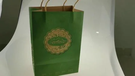 Borsa per imballaggio al dettaglio di qualità eccellente su misura Confezione in carta regalo Borsa per imballaggio al dettaglio Borse con maniglia fustellata